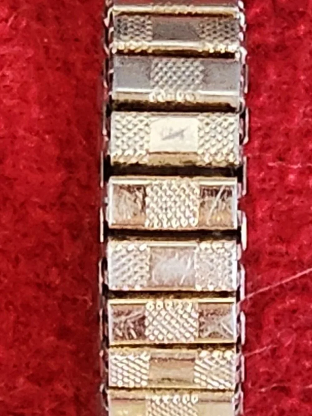 Sorna 17 Jewel Gold and Silver Plate Antimagnetic Waterproof Flex SS Back Watch